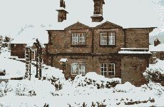 East Lodge in snow sequence